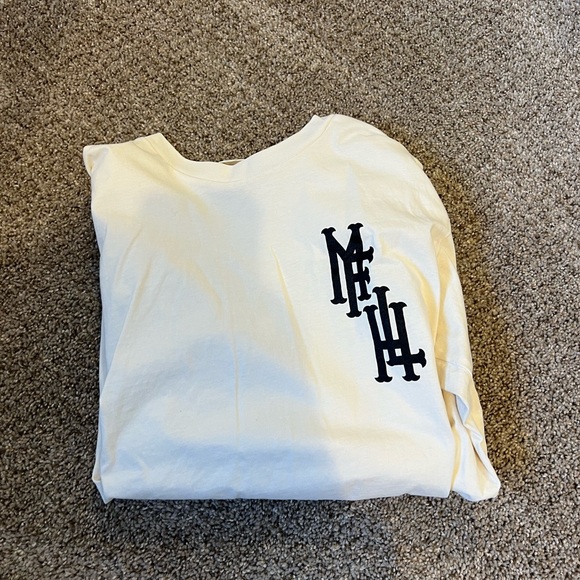 Move Fast Lift Heavy MFLH 	'23 INTERLOCK LONG SLEEVE TEE / CREAM NWOT small - Picture 3 of 4
